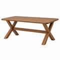 Stół ogrodowy 180 x 90 x 75 cm z drewna brązowy - prostokątny